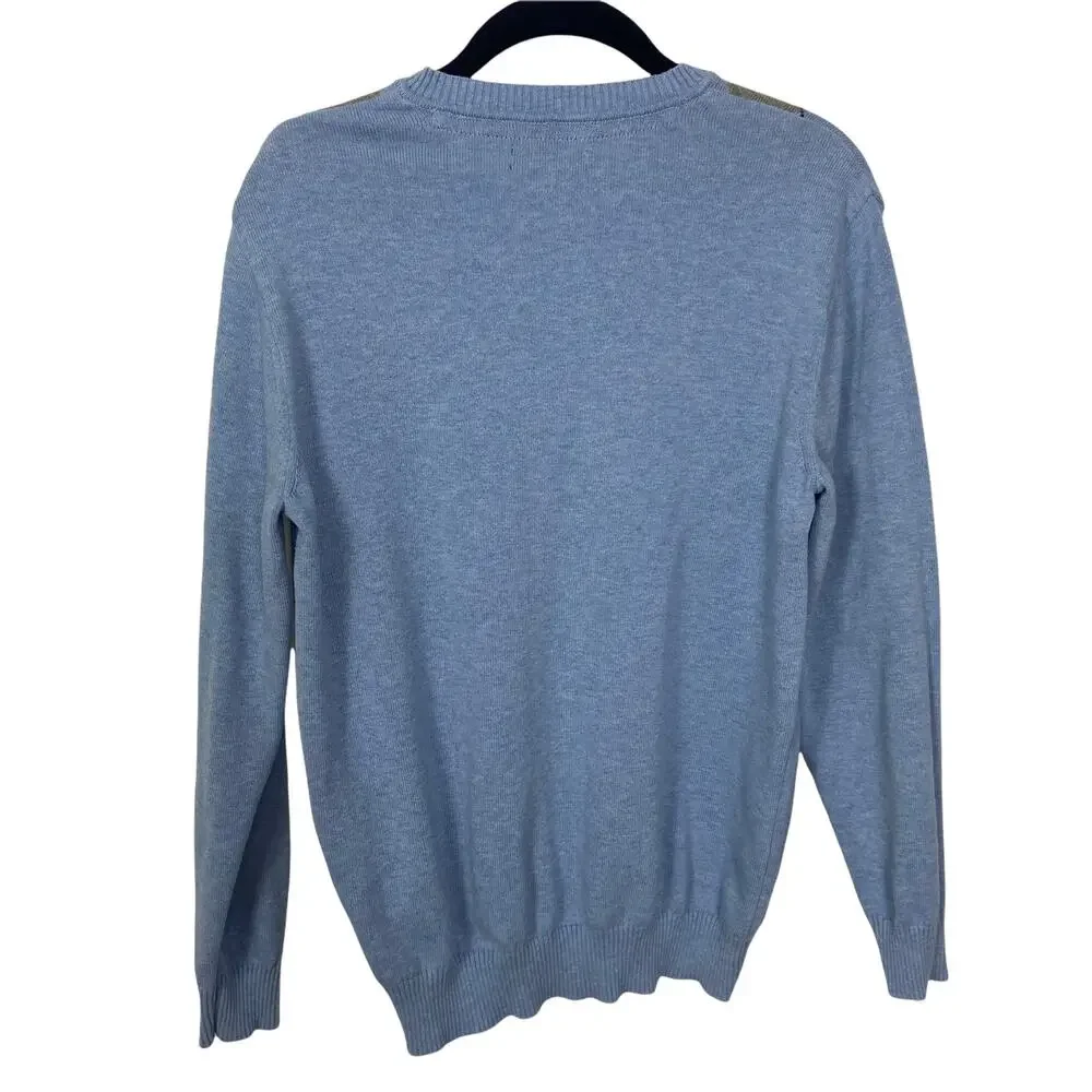 Club Room 100% Cotton Blue Pullover Men's Sweater Size Small - Picture 3 of 9